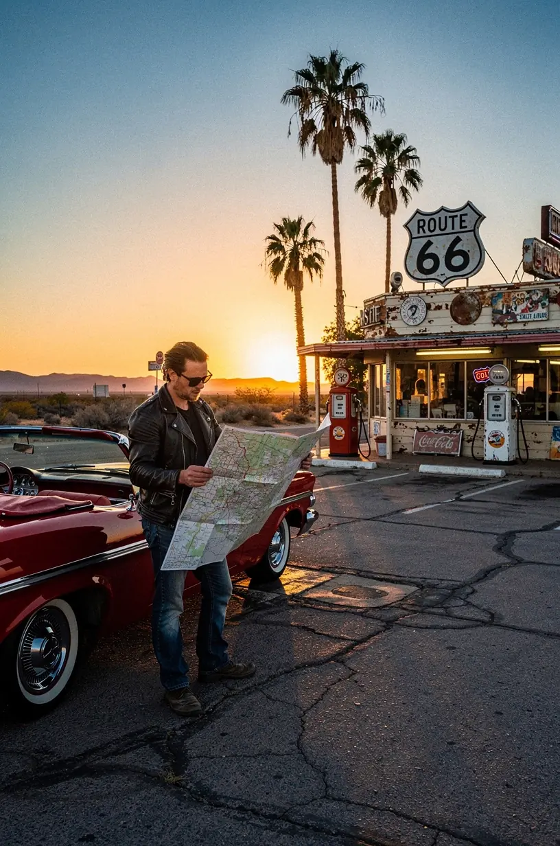 Curated road trip stops enhancing scenic journeys.
